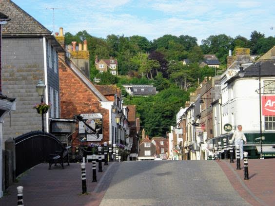 Lewes High Street town centre